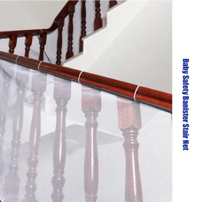 China Reinforced Polyester Mesh 100gsm 3 Meters Long Heavy Duty Baby Stair Safety Net Stairs Protector for sale