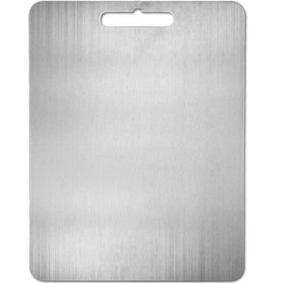 China Stocked Food Grade 304 Stainless Steel Chopper Kitchen Cutting Board Knead Board For Cooking for sale