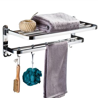 China Fashion Hotel Household Bathroom 304 Stainless Steel Folded Towel Rack for sale