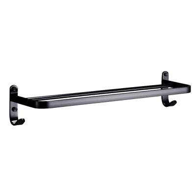 China Fashion Wall Mount Double Bathroom Towel Bars Hanging Towel Racks for sale