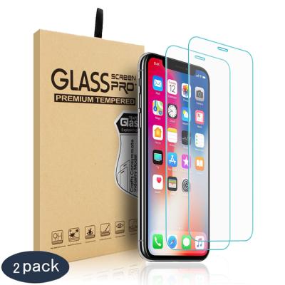 China Anti-scratch Amazon Hot Packs 3 2 Packs 2.5D Clear HD 9H Tempered Glass Screen Protector For iPhone 13 12 11 Pro X/XS Max XR Max 8 7 6 Plus for sale