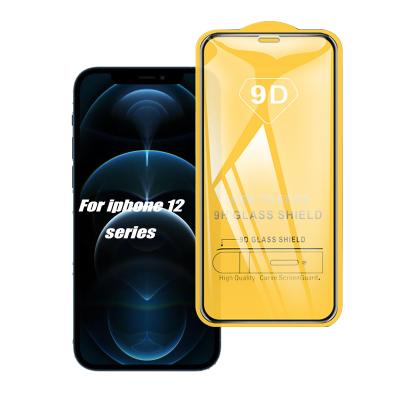 China Mobile Phone 9D For iPhone13 Pro Screen Protector Tempered Glass 2.5D 9H Mood Glass Film For iPhone 12 Pro Max Screen Protector for sale