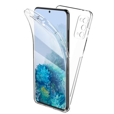 China Clear 360 Degree Shockproof PC Front Back Full Protection Tpu Phone Case For Samsung Galaxy Note 20 S20 S10 A51 A21s A11 A71 M30S for sale