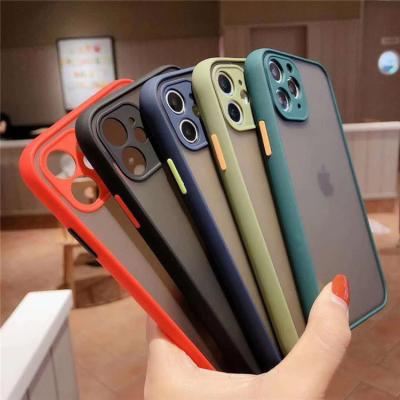 China TPU+PC Armor Skin Matte Frosted Shockproof TPU Phone Case For Infinix 10s 10T Lite 9 Pro Hot Game Smart 5 Note 8 10 for sale