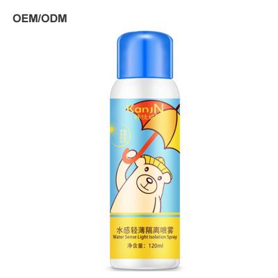 China 2019 newest natural sunscreen spray sunscreen with continuous spray and sunscreen whitening sunscreen spray function for sale