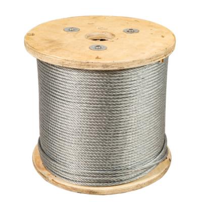 China For Galvanized Drilling Lifting And Ungalvanized 6X19 +Iwrc Steel Wire Rope With Factory Price 1/2 Inch for sale