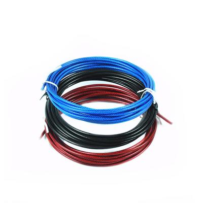 China Construction PVC/Nylon Coated Steel Wire 7*19 Rope For Gym Equipment for sale