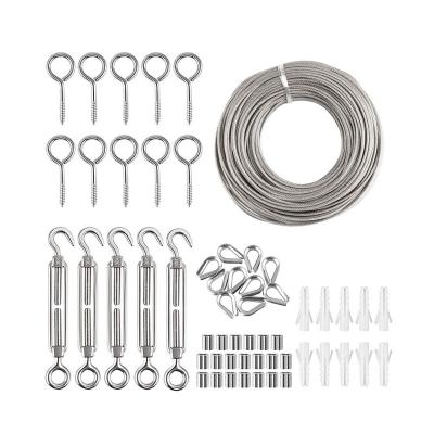 China Modern String Lamp Suspension Kit Stainless Steel Ball Lamp Kit For Heavy Duty Lamp Hanging Kit for sale