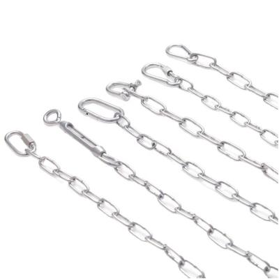 China Drive Chain High Polished AISI 304 316 2mm Stainless Steel Link Chain for sale