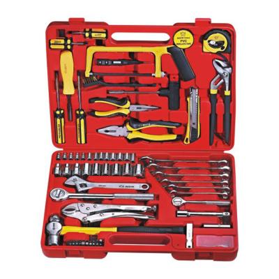 China 80PCS Mechanic Repair Hardware Hand Tool Hardware Tool Kit Tool Box for Mechanic Repair for sale