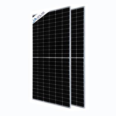 China Newest Technology JA 470w Solar Solar Panels With High Quality Half MBB Cell Module 445w 450w 455w 460w 465w 470w 166mmx166mm for sale