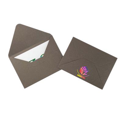 China Wholesale Custom Printing Recycled Gift Envelope Paper Card Sleeve Cardboard Envelope For Coin Seed Stamps Or Small Coins for sale