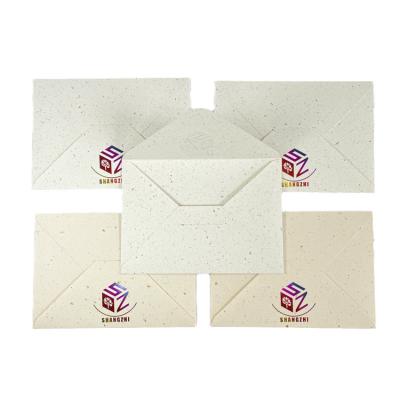 China Handmade Self Adhesive Stamps Custom Printing Art Seed Paper Card Sleeve Mini Parts Envelopes For Gift Envelope Coin for sale