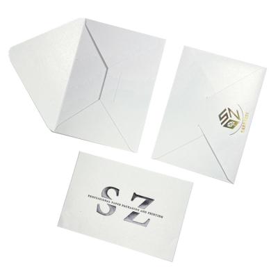 China High Quality Sensitive Cute White Cardboard Paper Gift Envelope Gift Envelope Small A4 A5 White Envelope for sale