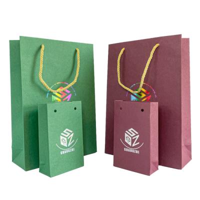 China Recyclable Custom Design Logo Paper Bag Free Printing Specialty Paper Gift Shopping Bag Packaging Recyclable for sale