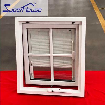 China Folding Screen Australia Standard Design Aluminum Chain Winder Awning Windows With Insert Blinds for sale