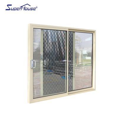 China Modern Superhouse 96 x 80 Sliding Patio Door with Grilles Impact Rated for Florida Hurricane Proof Doors for sale