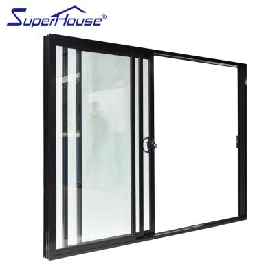 China Superhouse Modern 3 Panel Sliding Patio Door Price with Hurricane Proof Glass and Impact Rated for Florida for sale