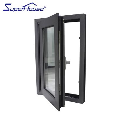 China Superhouse Black Curtains Aluminum Window Curtains FL Hurricane Impact Proof Magnetic Windows For Home for sale