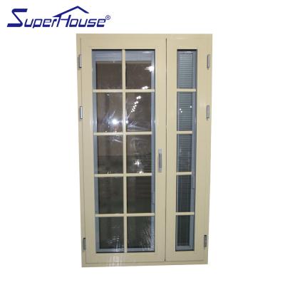 China Windproof superhouse used aluminum storm doors hurricane resistance impact doors for sale