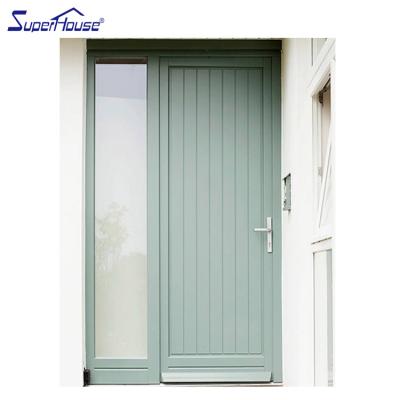 China Modern aluminum exterior entrance doors hinge swning doors with special design for sale