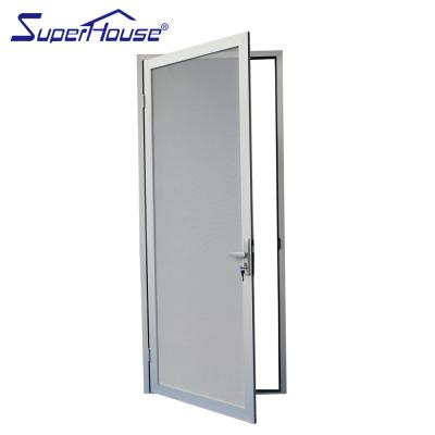 China Modern Interior Used Aluminum Screen Doors Swing Open Stainless Steel Mesh Doors for sale