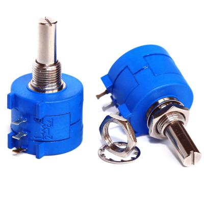 China 2W Potentiometer Variable Multiturn Pot WXD3590 10 Turn Wirewound Rotary Potentiometer for sale