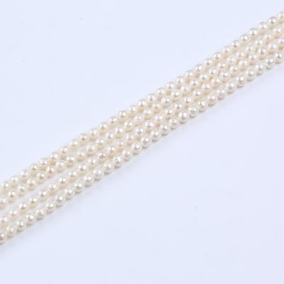 China Jewelry 4-5mm Cultured Real Natural Loose Freshwater Carving Pearl Beads Pearl Strand for sale