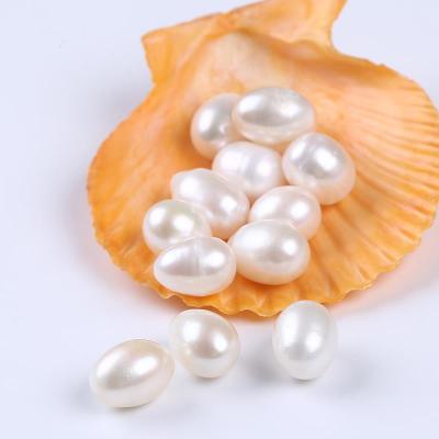 China Rearl White Oval Shape Jewelry 11-12mm Loose Beads Natural Freshwater Pearls for sale