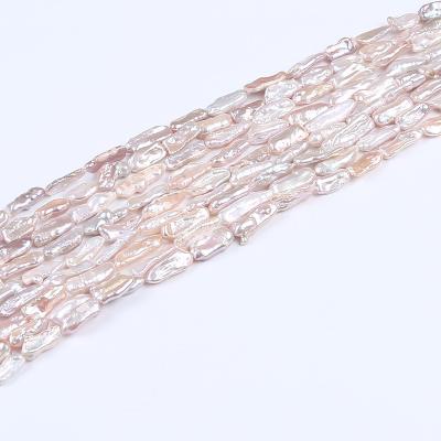 China ForJewelry Jewelry Making 8mm Real White Natural Loose Pearls Freshwater Biwa Pearl Strand for sale