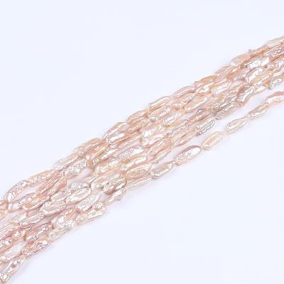 China Freshwater Pearl 8mm Pink Color Real Natural Loose Pearls Biwa Freshwater Pearl Strand for sale