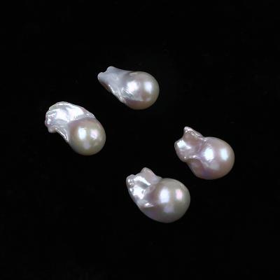 China Real White Natural Loose Freshwater Pearl Baroque Beads Jewelry 16-17mm A.C.A. for sale