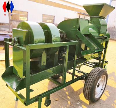 China Grain Station Multifunctional Green Color Grain Peeling Machine Large Size Grain Peeling Machine Raw Manual Grain Separator for sale