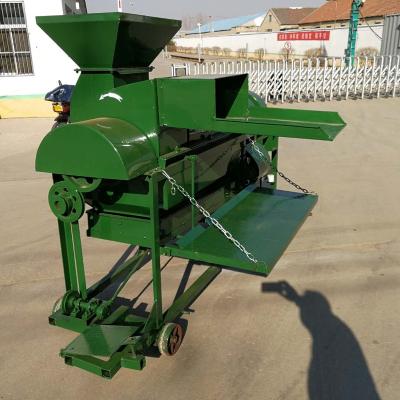 China Grain Station Large Size Green Color Multifunctional Grain Peeling Machine Grain Peeling Portable Thrasher Grain Separator for sale