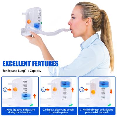 China Volumetric Incentive Spirometer Lung Exercise Device , One Ball Breathing Trainer en venta