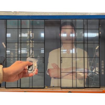 China Decoration Remote control transparent glass door balcony office 5+5mm 10mm PDLC electronic film switchable smart glass sliding door for sale