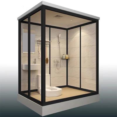 China Modern Economic Simple All In One Bathroom Unit Prefab Modular Bathroom Shower Room for sale