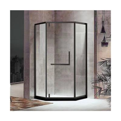 China Modern Morden Frameless High Quality Simple Corner Diamond Shape Pivot Shower Room Enclosures for sale