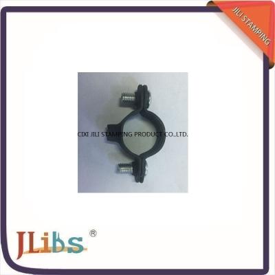 China 8mm - 54mm M6 Single Pipe Clamp Fittings Black Coating Without Screw for sale