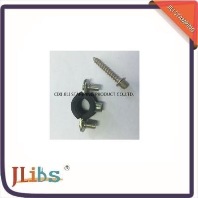 China Multicolor Pleated Superfines Single Pipe Clamps , M6 ST12 Carbon Steel Pipe Clamps for sale