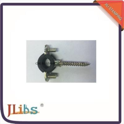 China Superfines Single Pipe Clamp Fittings M6 With EPDM Rubber Screw Plastic Anchor for sale