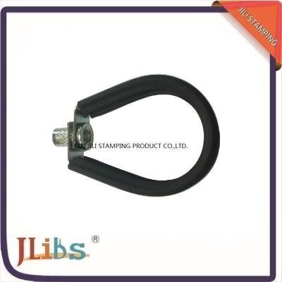 China Iso Zn - Plating Epdm Rubber 5 Inch Pipe Hanger Clamp With M8 Or M10 Nut for sale