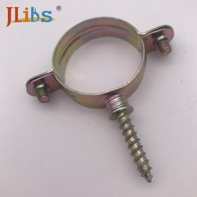 China Cast Iron Wall Mount Pipe Clamp  Split Ring Pipe Clamp Anti Corrosion for sale