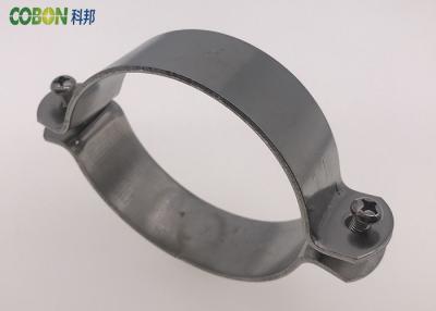 China Welding Type Stainless Steel Pipe Clamps , 15 - 220mm Pipe Saddle Clamp for sale