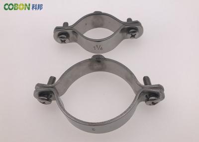 China Professional Stainless Steel Pipe Clamps / Pipe Holder Clamp For Fastening Pipelines for sale