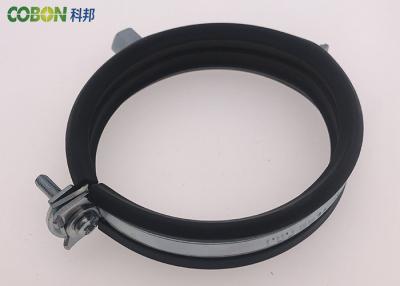 China White / Blue Plastic Pipe Clamps ,  3 / 4 Customized Metal Pipe Clamp for sale