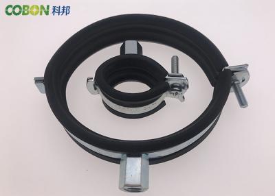 China Gum Ring Cable Rubber Pipe Clips 8 - 110mm Length With Iron Sheet Material for sale