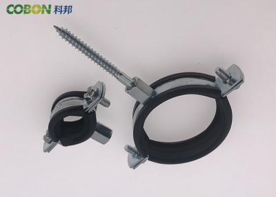 China Suspension Hanging Pipe Clamp For Pipe Fitting Rubber Lined Split Pipe Clamp for sale