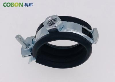 China Water Tube Coupling Rubber Lined Pipe Clamps Carben Steel Material for sale