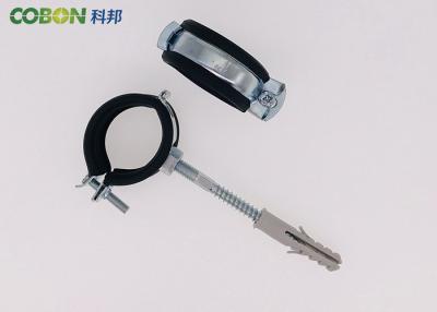 China Epdm Rubber Clamps For Pipes , One Screw Fixing Pipe Clamp With Rubber Lining for sale